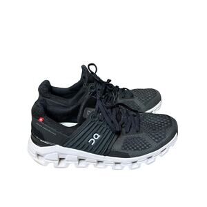 On Cloudswift Running Shoes Women’s 6.5 Black White Sneakers Swiss CloudTec